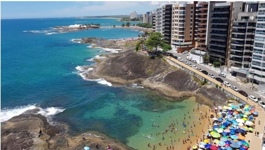 구아라파리 Apt Encantador Praia Do Morro 20 Metros Da Praia. 아파트 외부 사진