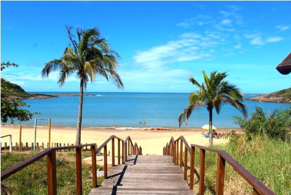 구아라파리 Apt Encantador Praia Do Morro 20 Metros Da Praia. 아파트 외부 사진